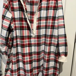 Plaid Long Sleeve Pajama Romoer